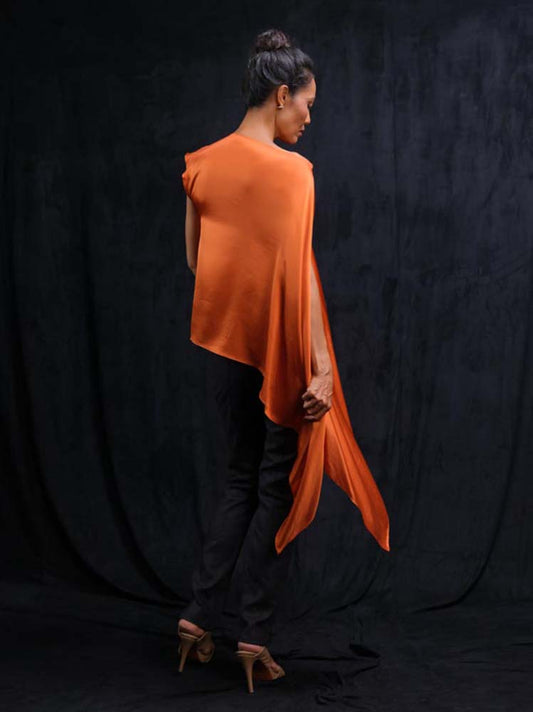 Tunic Top in Burnt Orange