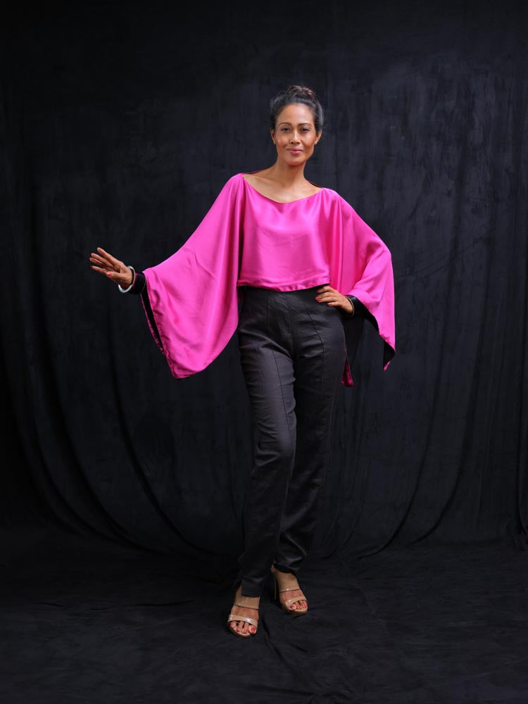 Cape Top Reversible in Magenta