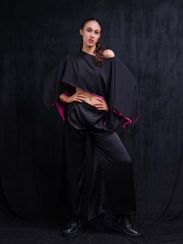 Cape Top Reversible in Magenta