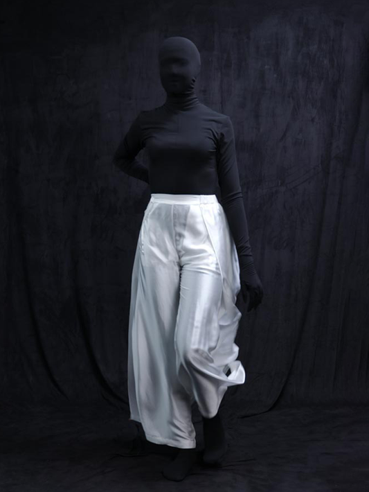 Silk Trouser in White