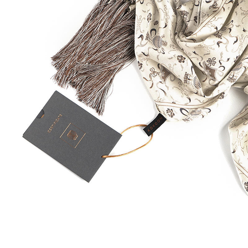 Silk Shawl In Balon Grey
