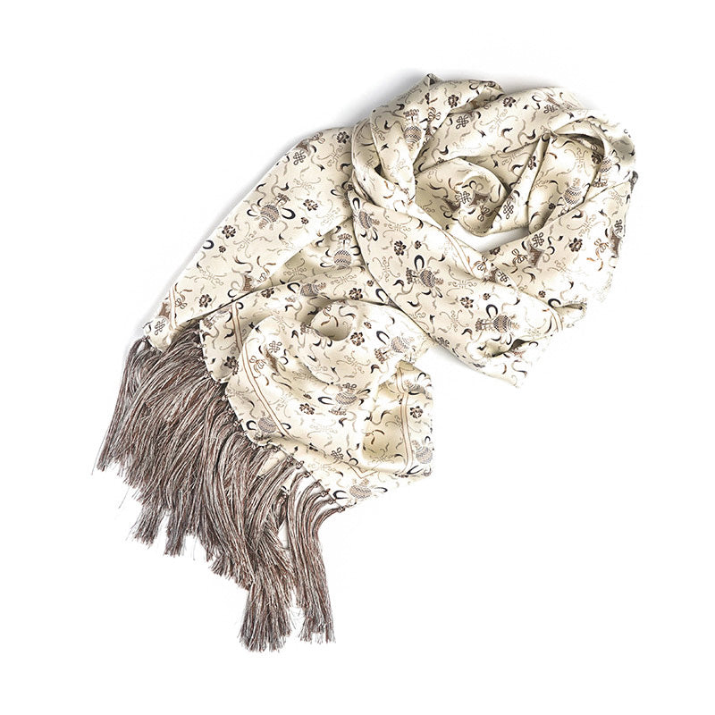 Silk Shawl In Balon Grey