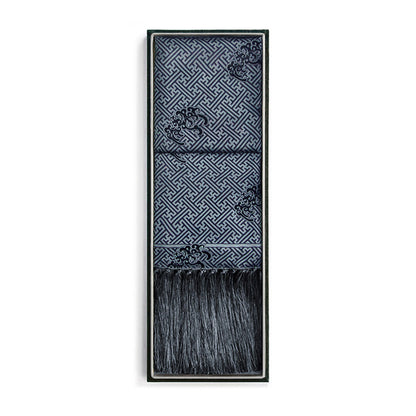 Silk Shawl In Banji Blue