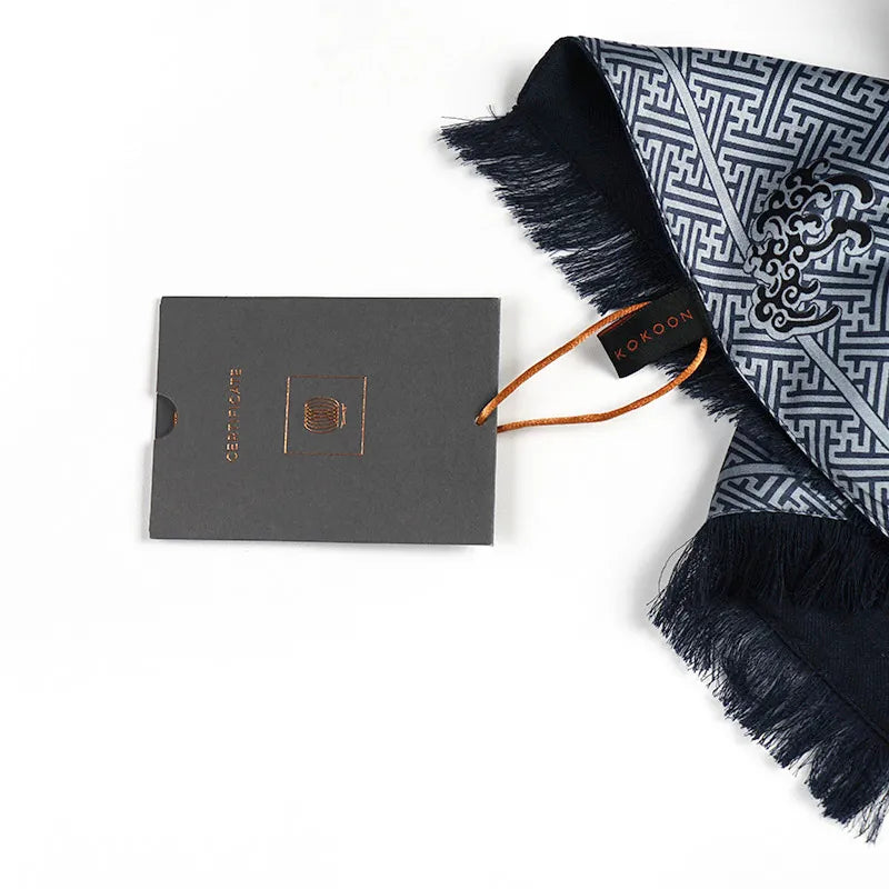 Silk &amp; Pashmina Shawl in Banji Blue
