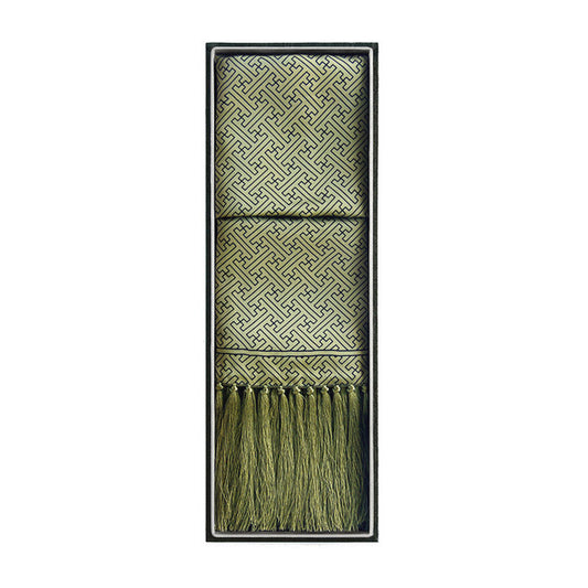 Silk Shawl In Banji Green