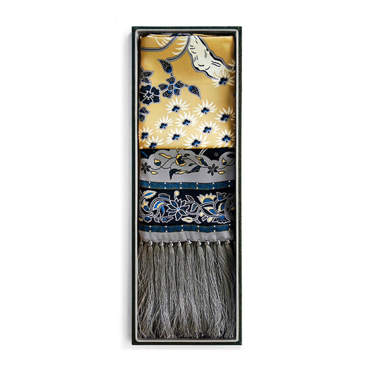 Silk Shawl In Bonsai Grey
