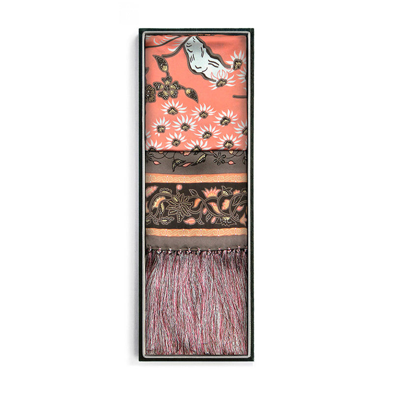 Silk Shawl In Bonsai Pink
