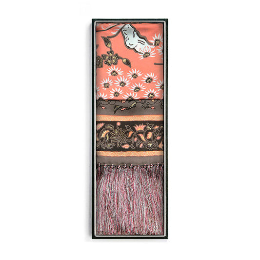 Silk Shawl In Bonsai Pink