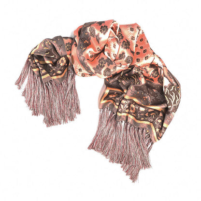 Silk Shawl In Bonsai Pink