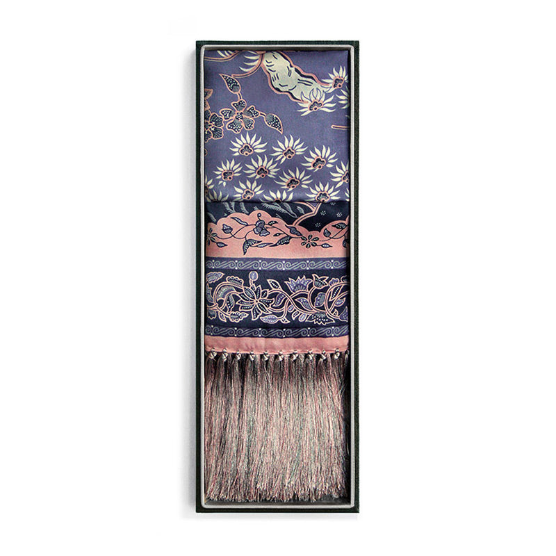 Silk Shawl In Bonsai Purple