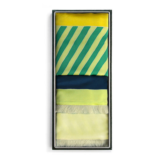 Silk & Pashmina Shawl in Flag