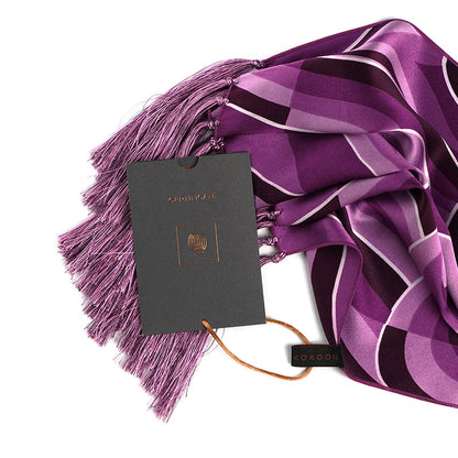 Silk Shawl In Mendung Purple