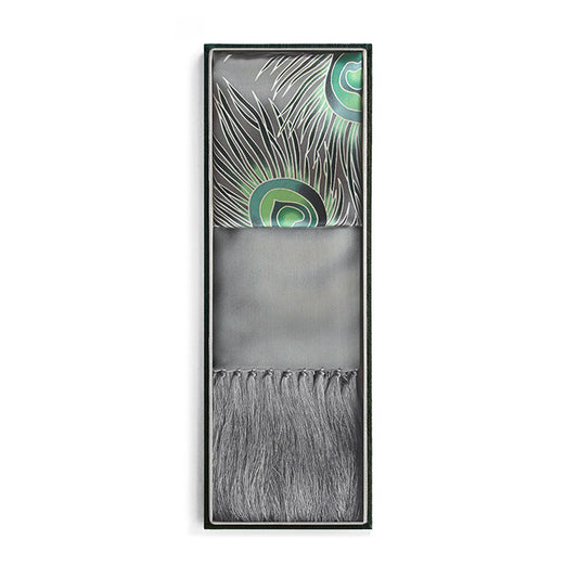 Silk Shawl In Peacock