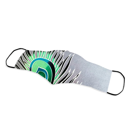 Silk Face Mask In Peacock