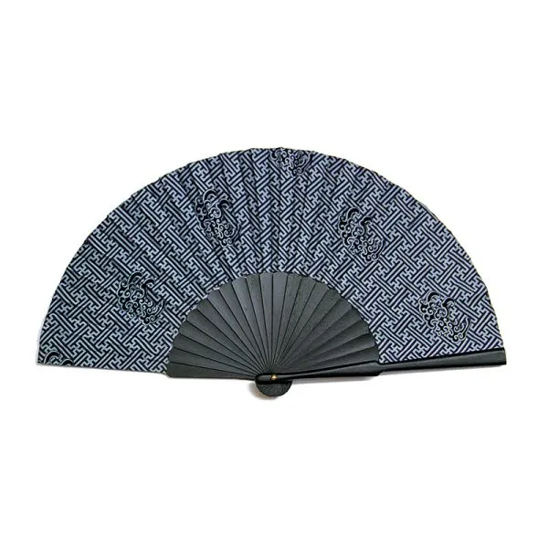 Silk Fan - Banji Blue