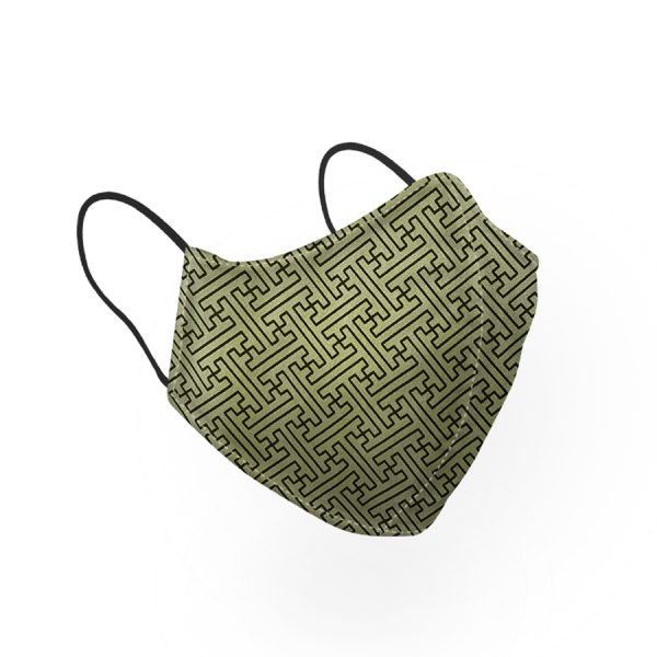 Green Pattern Face Mask